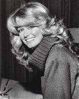 FARRAH FAWCETT SIGNED OWNED  BLACK QUILTED COAT 
