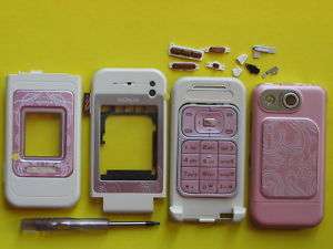 PINK Cover Housing for Nokia 7390 with keypads  