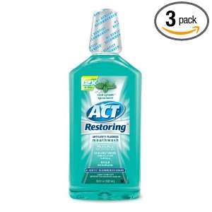 ACT Total Care Mouthwash, Icy Clean Mint,18 Ounce Bottle 