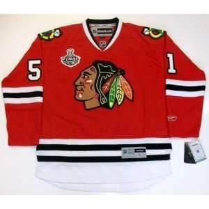 Brian Campbell Chicago Blackhawks 2010 Cup Rbk Jersey   X Large 