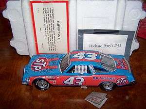 FRANKLIN MINT RICHARD PETTY 43 RACE CAR 1979 DAYTONA AUTOGRAPHED NEVER 