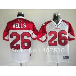 football jerseys arizona cardicals #26 wells white football jersey 