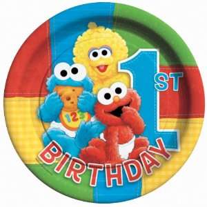  Sesame Street 1st Birthday Dinner Plates Health 
