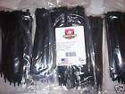 Black Nylon Cable Wire Zip Ties Assortment 400 Assorted Sizes   4, 8 