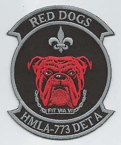 HMLA 773 DET A NEW ORLEANS RED DOGS patch  