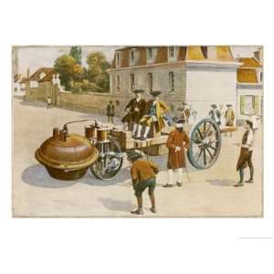  Cugnot Demonstrates His Steam Car Giclee Poster Print by 