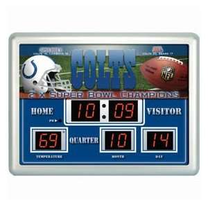  Indianapolis Colts Clock   14x19 Scoreboard
