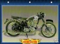   GOLD STAR 1950 Motorcycle Card Photo ZB 32 Classic British bike  