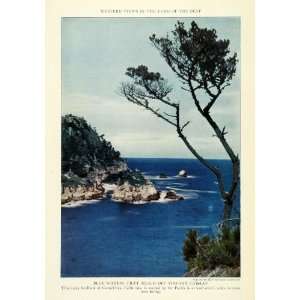  1923 Print Carmel Bay Monterey County California Landscape 