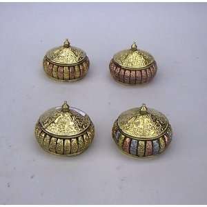  REAL SIMPLEHANDTOOLED HANDCRAFTED BRASS TRICOLOR 