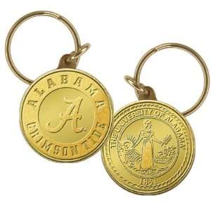  Alabama Crimson Tide Bronze Coin Keychain Sports 