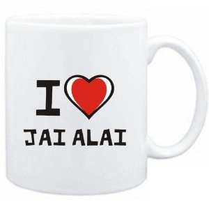  Mug White I love Jai Alai  Sports