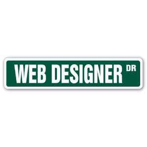  WEB DESIGNER Street Sign website design internet graphic 