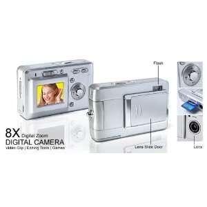  8X Zoom Digital Camera Camera / Camcorder / Media Player with webcam 