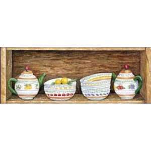  Majolica Bowls with Fruit I by Daniella Alexandra . Art 