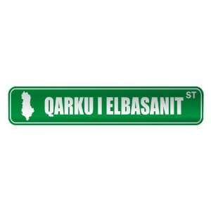     QARKU I ELBASANIT ST  STREET SIGN CITY ALBANIA