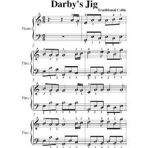    Darbys Jig Easy Piano Sheet Music Traditional Celtic Books