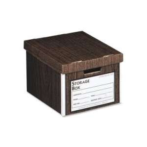  Sparco File Storage Box   Woodgrain   SPR01648 Office 