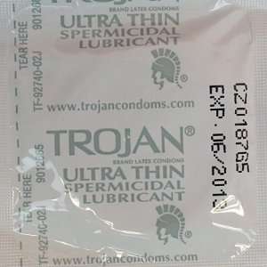  Trojan Sensitivity Ultra Thin With Spermicide Condom Of 
