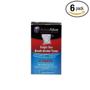   Alive 2 Pack Breath Alcohol Tester   Package of 6 2pack breathalyzers