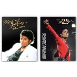  Michael Jackson   Thriller Album Cover and 25th 