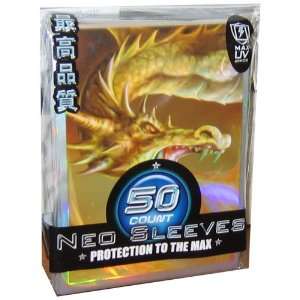  Neo Sleeve Gold Dragon 50 Count Card Sleeves Toys & Games