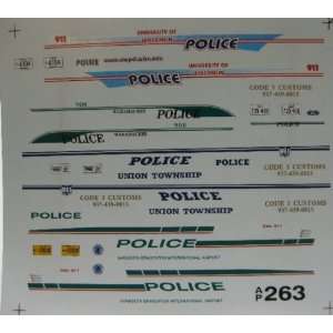  CODE 3 POLICE DECALS MULTI SET #11   1/43 ONLY