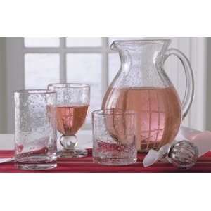 Clear Bubble Glass Pitcher, By Tag 