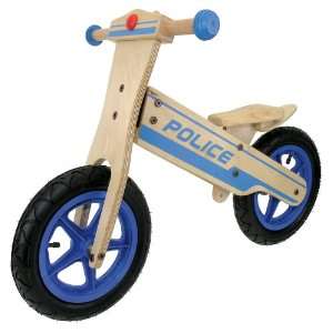 Wave Childs Wooden Running Bike (Police)  Sports 