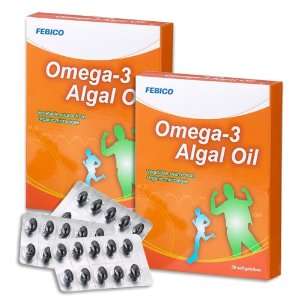  FEBICO Omega 3 Algae Oil 100% vegetable nutrient 500mg*60 