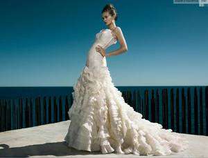   line sweetheart wedding dress bridal gown lace up Size custom  