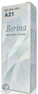 Berina A21 Light Grey / Silver Permanent Hair Dye  