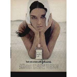 Ali Mcgraw  1971 Johnsons Baby Oil Ad, A2520A