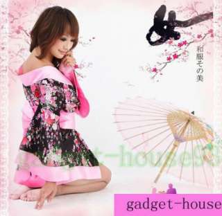 Sexy Japanese Sakura Kimono Dress Ribbon gstring A75  