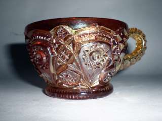 Imperial Fashion Marigold Punch Cup Carnival Glass  