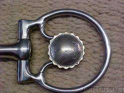 Western Show Snaffle Bit Metalab Partrade with Concho 5  