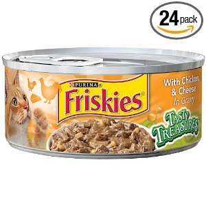 Purina Friskies Cat Treats, Chicken Cheese, 5.50 Ounce (Pack of 24 