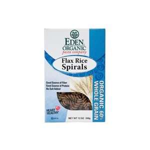 Eden Foods, 100% Organic Flax Rice Spirals, 6/12 Oz  