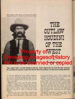 Arizona Rangers Mossman Captures Houdini Of The West  