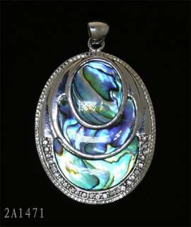 classic Paua Abalone Shell Inlaid necklace 2A1471 NR  