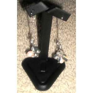 com Black Leather Earring Stand for 1 Pair of Earrings Jewelry Holder 