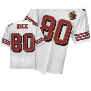  Jersey San Francisco 49ers #80 Jerry Rice Throwback White 