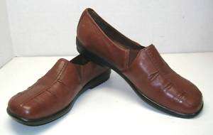 Hush Puppies WELLESLEY Cognac Leather Woman Loafer Sz 6  