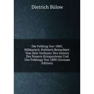   Von 1800 (German Edition) Dietrich BÃ¼low  Books