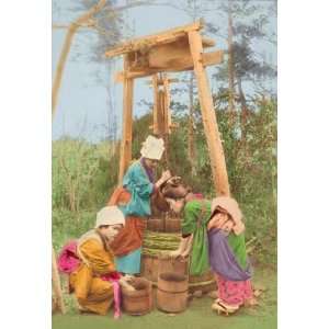  Exclusive By Buyenlarge Washing Rice at the Well 28x42 