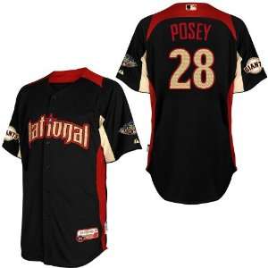  2011 All Star San Francisco Giants 28# Buster Possey Blue 2011 