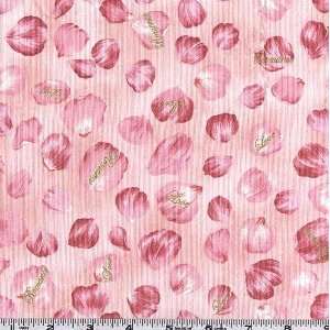   the Rose Petals Pink Fabric By The Yard Arts, Crafts & Sewing