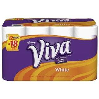 Viva Giant Roll Paper Towels, 66 Sheets per Roll, White, 12 Count 