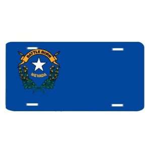 Nevada State Flag Vanity Auto License Plate Tag