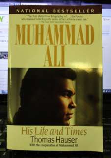 MUHAMMAD ALI SIGNED BIOGRAPHY EARLY 90S AUTO NO SCRIBBLE HAUSER PB 